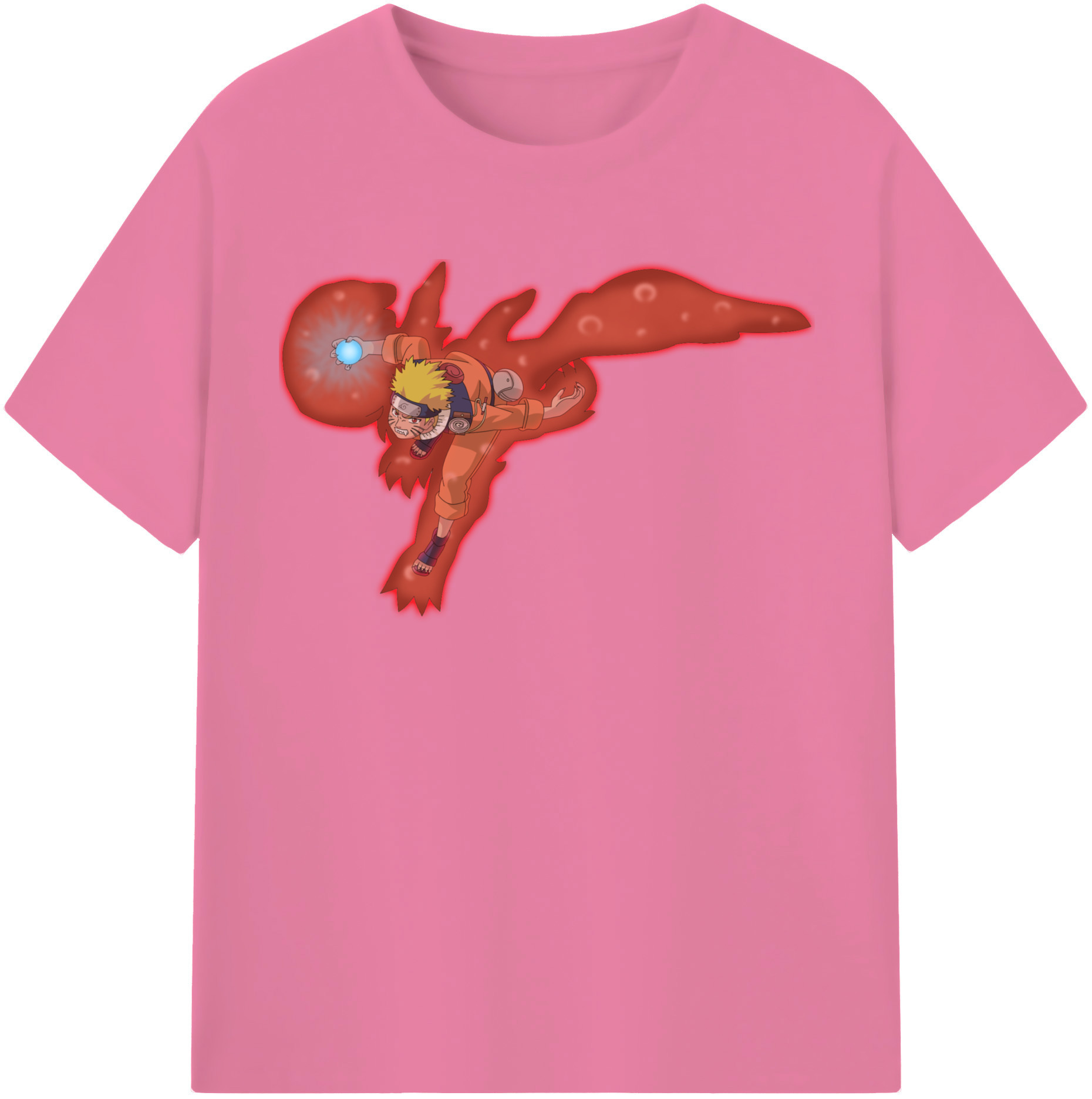 （画像用） NARUTO -ナルト- うずまき ナルト Uzumaki Naruto 綿100％半袖Tシャツ（フロントプリント）
